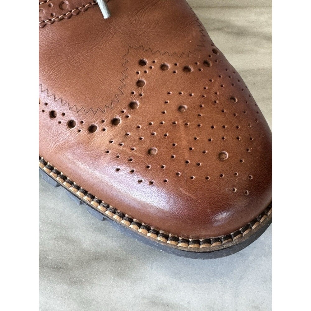 Cole Haan Brown ZeroGrand Leather Lace Up Wingtip Shoes Men’s Size 11.5 M - Picture 3 of 7